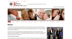 Desktop Screenshot of karenscottaudiology.com